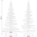  Drveno božićno drvce KOTKA 180 cm Masivna borovina - 180 cm Smeđa završna obrada | shoptok.hr