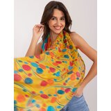 Fashion Hunters Yellow women's cotton scarf | Shoptok.si