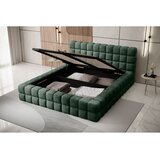 ELTAP Tamno zeleni tapecirani bračni krevet s prostorom za odlaganje s podnicom 140x200 cm Dizzle – | shoptok.hr