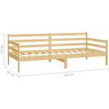  Dnevni ležaj s madracem 90 x 200 cm od masivne borovine | shoptok.hr