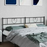  Metalno zamjensko uzglavlje crno 200 cm | shoptok.hr