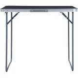  Sklopivi stol za kampiranje s metalnim okvirom 80 x 60 cm sivi | shoptok.hr