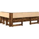  Skladiščni naslon s polico Dimljeni oreh 140 cm Konstruiran les, (5000142462) | Shoptok.si