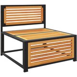  Vrtna sofa bez naslona za ruke s jastucima masivno drvo bagrema | shoptok.hr