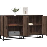 vidaXL Komoda rjav hrast 134x35x76 cm inženirski les Cene