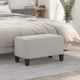  Klupa svjetlosiva 70 x 35 x 41 cm od mikrovlakana | Eponuda.com