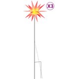  Božićna svjetla sa šiljcima 3 kom LED sklopiva crvena 57 cm | shoptok.hr