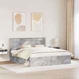  Konstrukcija postelje Beton 180 x 200 cm Masivno borovo les, (5000103753) | Shoptok.si