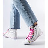 Gemre White high-top floral sneakers Marphisa | Shoptok.si
