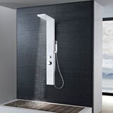 vidaXL Panel za tuš aluminij mat bele barve Cene