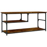 vidaXL TV omarica dimljen hrast 103x38x46,5 cm inženirski les in jeklo | Shoptok.si