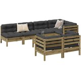  8-dijelni set vrtnih sofa s jastucima od impregnirane borovine | Eponuda.com
