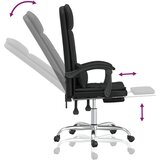  Masažni uredski naslonjač od umjetne kože crni | shoptok.hr
