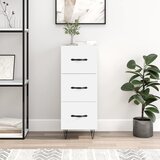  Komoda bijela 34,5 x 34 x 90 cm od konstruiranog drva | shoptok.hr