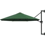 vidaXL Stenski senčnik s kovinskim drogom 300 cm zelen, (20610947) | Shoptok.si