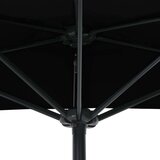  Balkonski suncobran crni 270 x 144 x 222 cm polukružni | shoptok.hr