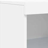  Komoda z LED lučkami bela 162x37x100 cm | Shoptok.si