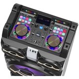 Akai karaoke 300W, DJ mikseta, EQ, FM, dual ulazi, daljinski, bež mikrof DJ-T5 | shoptok.hr