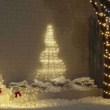 vidaXL LED božično drevesce med 112 LED Toplo bela 511 cm Kovina | Shoptok.si