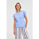 Marisse T-Shirt With A Pocket, Blue Cene