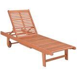Garden Pleasure Leseni vrtni ležalnik v kremasto-naravni barvi San Diego - | Shoptok.si