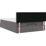 vidaXL otomanski okvir kreveta s madracem sivi 140x200cm umjetna koža | shoptok.hr