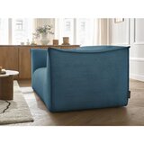 Bobochic Paris Modra sedežna garnitura iz rebrastega žameta 170 cm Giorgia – | Shoptok.si