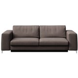 Rodier Sivorjava žametna raztegljiva sedežna garnitura 256 cm Rene – | Shoptok.si