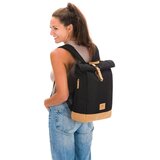 Fillikid torba/nahrbtnik za mamo Rolltop Berlin, črn | Shoptok.si
