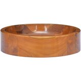 Maison Chic Umivalnik - Kopalna umivalnik - Lavabo iz trdne tikovine Φ40x10 cm, (21684615) Cene