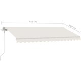  Avtomatska tenda LED + senzor 450x350 cm krem, (20729025) | Shoptok.si