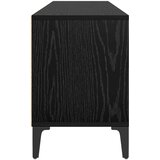 TV ormar Crni hrast 150 x 30 x 45 cm Obrađeno drvo i čelik | Eponuda.com