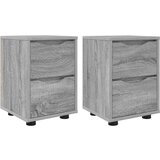  Noćni ormarići s ladicama 2 pcs Siva Sonoma 30 5 x 30 x 43 cm | shoptok.hr