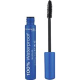 Rimmel London 100% Waterproof vodoodporna maskara 8 ml odtenek 001 Black Black Cene