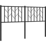  Kovinsko posteljno vzglavje črno 140 cm, (20954463) | Shoptok.si