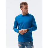 Ombre muška majica sa dugim rukavima plava L138 Cene