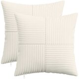  Presvlaka za jastuk 2 pcs ALMELO Krem 45 x 45 cm Kord | shoptok.hr