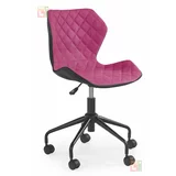 Halmar Pisarniški stol Matrix 3 - črn/roz