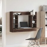  Zidni radni stol boja smeđeg hrasta 105x48x75 cm drveni | Eponuda.com