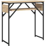  Konzolni stol s policama boja hrasta sonome 75x30x75 cm drveni | shoptok.hr