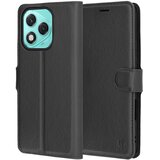 Techsuit Leather Folio preklopna maska za Honor 400 Lite – crna | shoptok.hr