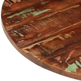 vidaXL Stolna ploča Ø 70 x 1 5 cm okrugla od masivnog obnovljenog drva | shoptok.hr