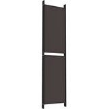 Sobna pregrada s 6 panela smeđa 250x220 cm od tkanine | Shoptok.si