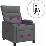  Krevetna stolica za masažu Tamnosiva Tkanina | shoptok.hr