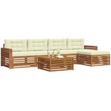  Set vanjskih sofa 6 kom. Prirodna i krem | shoptok.hr