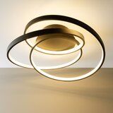Brilliant LED stropna svetiljka LABYRINTH LED/40W/230V, prečnik 39,5 cm, crna | Eponuda.com