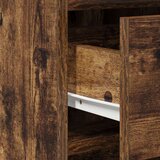  3-delni set toaletne mize z LED in dimljenim hrastovim lesom, (22055037) | Shoptok.si