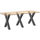  Noge za blagovaonski stol u obliku slova X, 3 kom, antracit, 70 x (72-73) cm, čelik | shoptok.hr