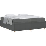  Krevetna konstrukcija Tamno siva 200 x 200 cm tkanina | shoptok.hr