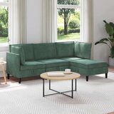  Komplet pohištva za dnevno sobo 4 pcs Morsko zelena Žamet, (5000283102) | Shoptok.si